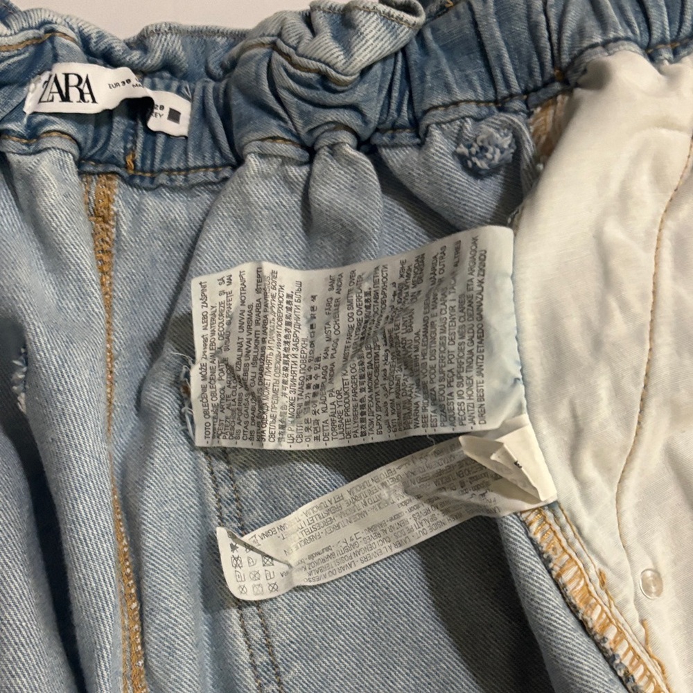 Zara Sky Blue Denim Pants - Picture 8 of 11